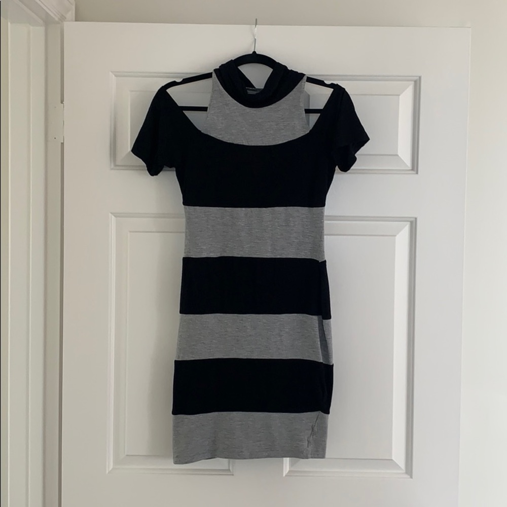 Shakuhachi open shoulder mini dress size small